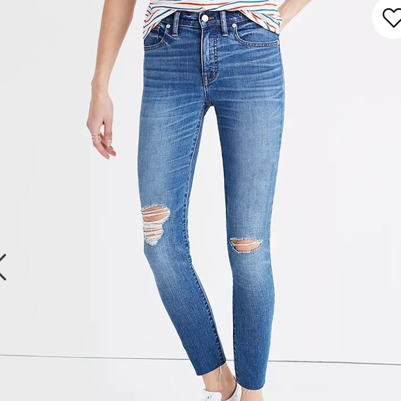 Madewell 9” high rise skinny crop jean size 26 - Picture 2 of 11